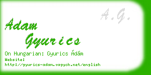 adam gyurics business card